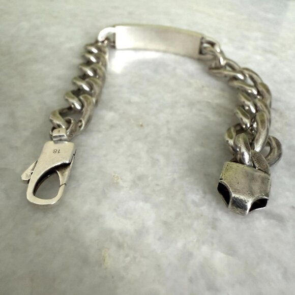 GUCCI turquoise plate Silver bracelet SLV bracelet, 678712, size 18 - Picture 11 of 14